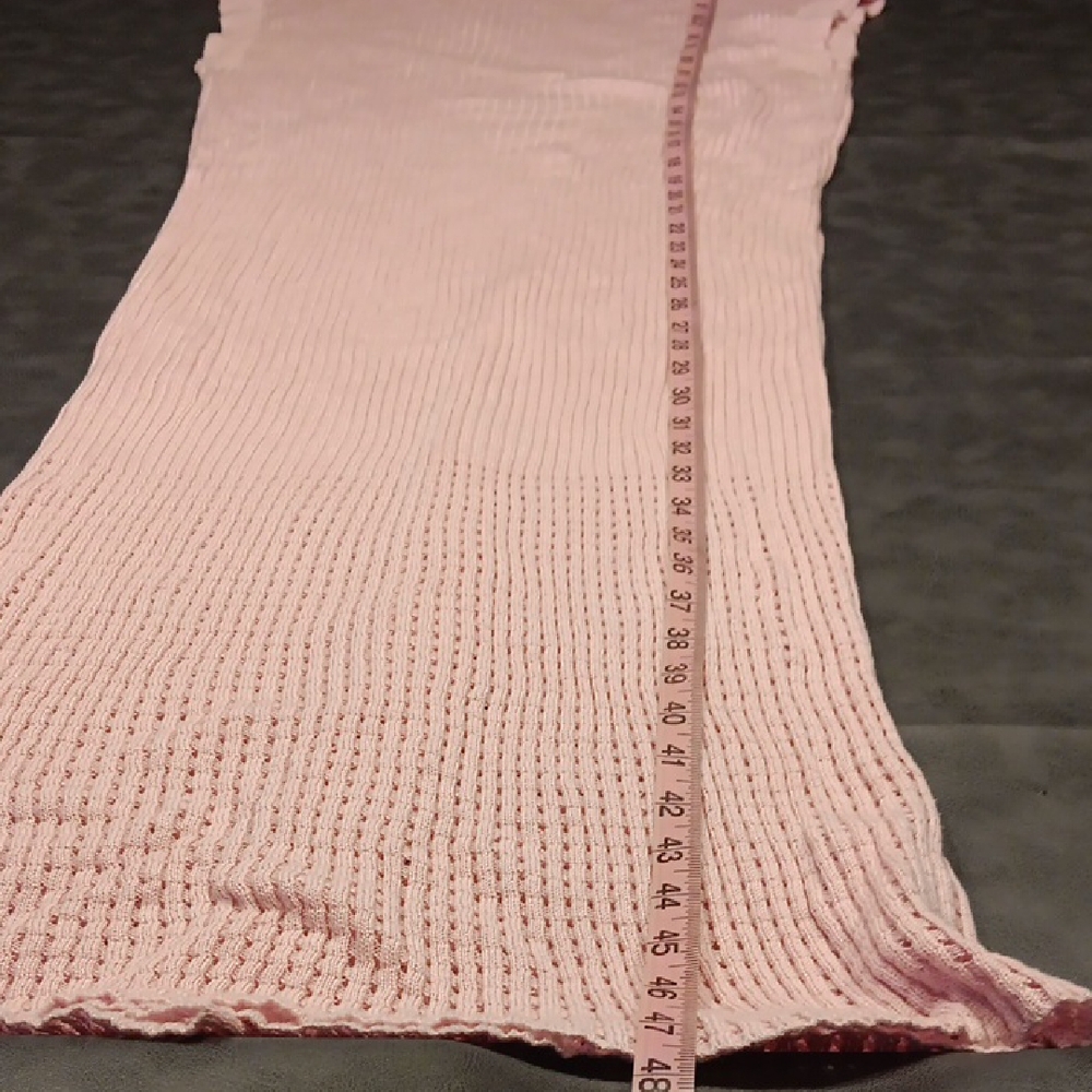 NWOT! Beautiful Pink Knit Maxi Dress - Picture 11 of 12